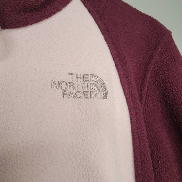 The North Face fleece jacket women's size M pink purple long sleeve zip up‎ - Picture 5 of 12